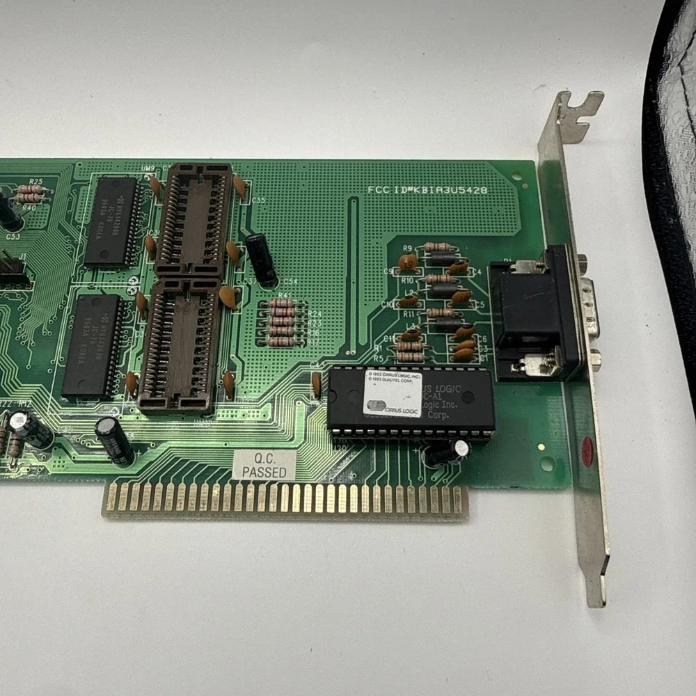 Cirrus Logic CL-GD5428-80QC-A VLB VGA Video Card VESA Local Bus Vintage 486